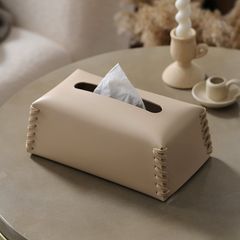 Hộp Khăn Giấy Bằng Da Bện Sang Trọng
