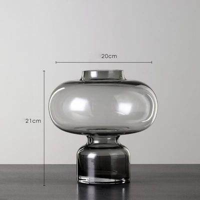 Bình Hoa Thủy Tinh Gợn Sóng Đèn Lồng Đan Mạch