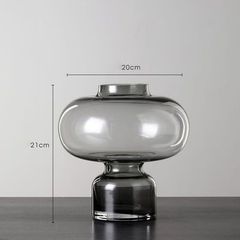 Bình Hoa Thủy Tinh Gợn Sóng Đèn Lồng Đan Mạch