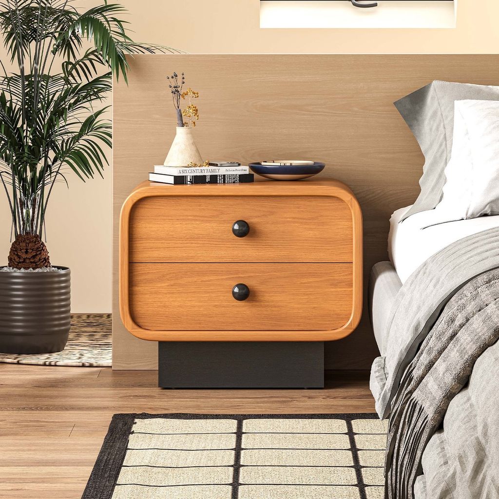 Tủ Đầu Giường Gỗ Phong Cách Mộc Nhật Bản