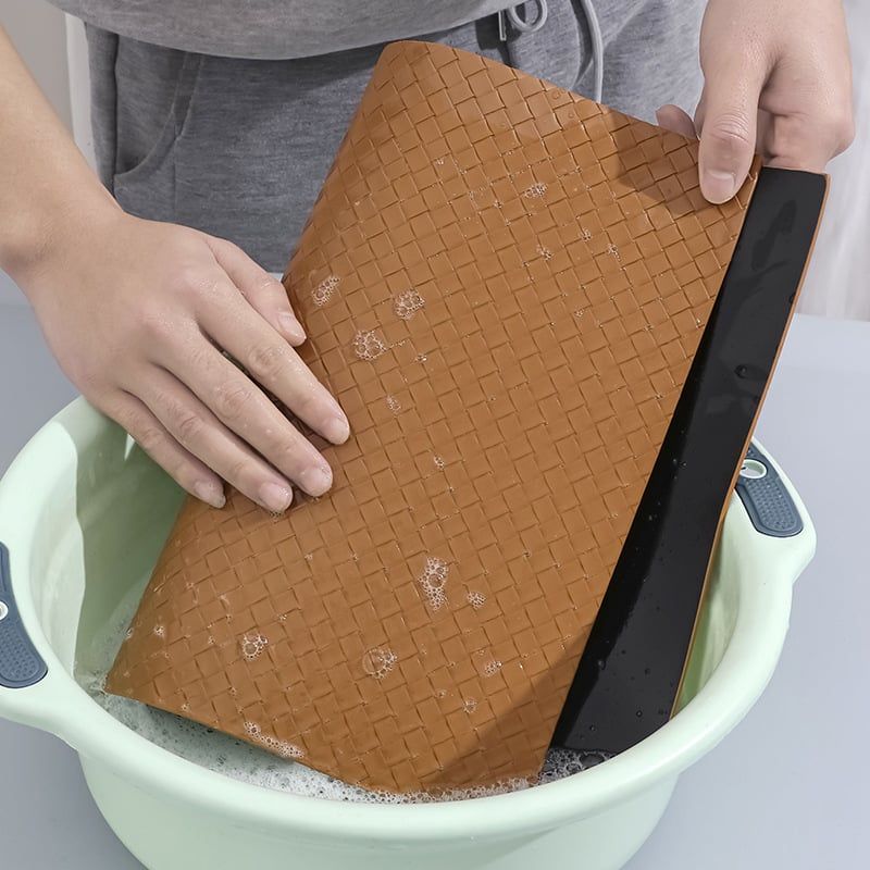 Tấm Lót Bàn Ăn Da PU Cách Nhiệt Đan Lưới