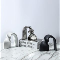 Tượng Decor Hình Xoắn Bằng Gốm Phong Cách Tối Giản