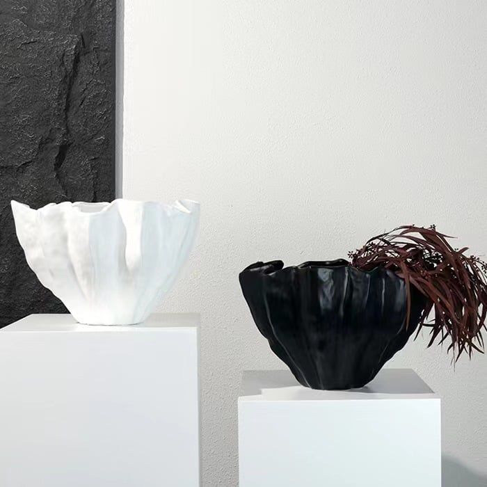 Tượng Dáng Khay Trang Trí Hình Lá Sen Decor