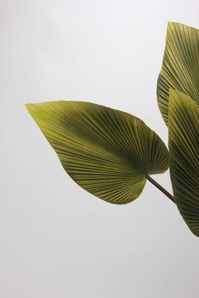 Cành Lá Chuối PU Quạt Nhọn Decor Bình Hoa