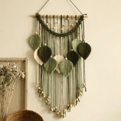Tranh Thảm Treo Tường Dệt Sợi Hammock Chiếc Lá Xanh