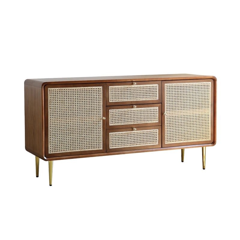 Tủ Tivi Tủ Console Trang Trí Phòng Khách Indochine Cửa Cánh GO1029