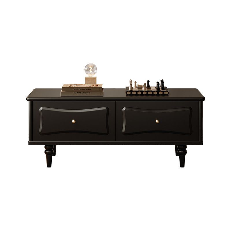 Bàn Trà Kiểu Tủ 4 Ngăn Kéo Phong Cách Bán Cổ Điển