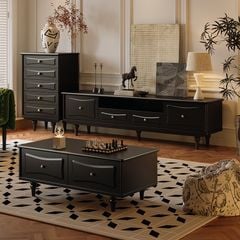 Tủ Tivi Trang Trí Phong Cách Retro Kiểu Pháp