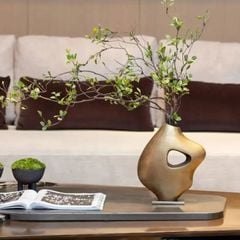 Bình Hoa Trừu Tượng Hình Sóng Sáng Tạo