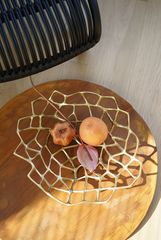 Dĩa Trái Cây Metal Đan Lưới Phong Cách Châu Âu Sang Trọng