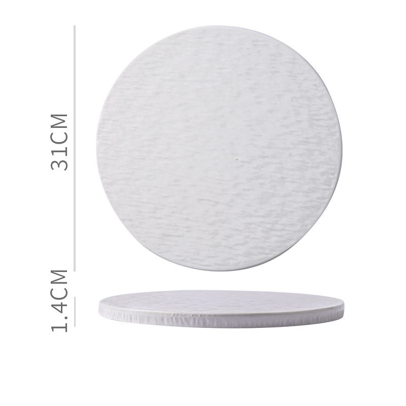 Dĩa Gốm Phẳng Trang Trí Bàn Ăn Tráng Miệng