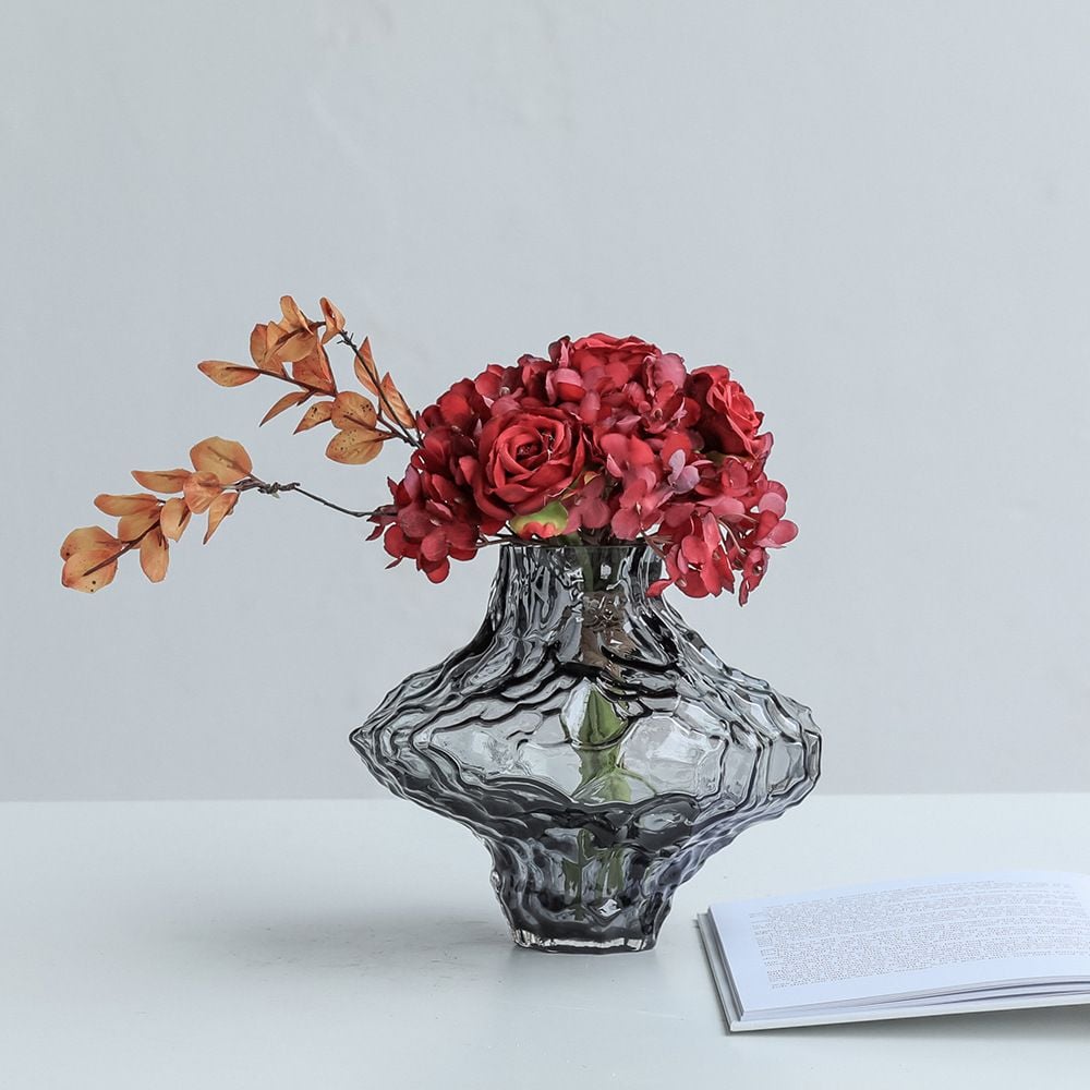 Bình Hoa Thủy Tinh Tạo Dáng Hiện Đại Hình Tổ Ong