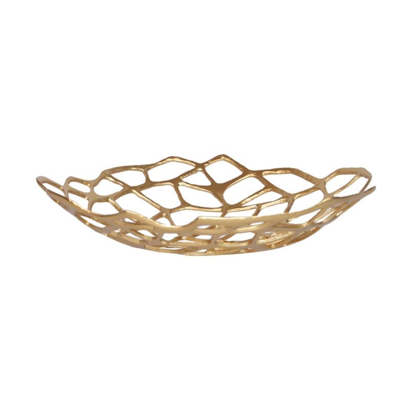 Dĩa Trái Cây Metal Đan Lưới Phong Cách Châu Âu Sang Trọng