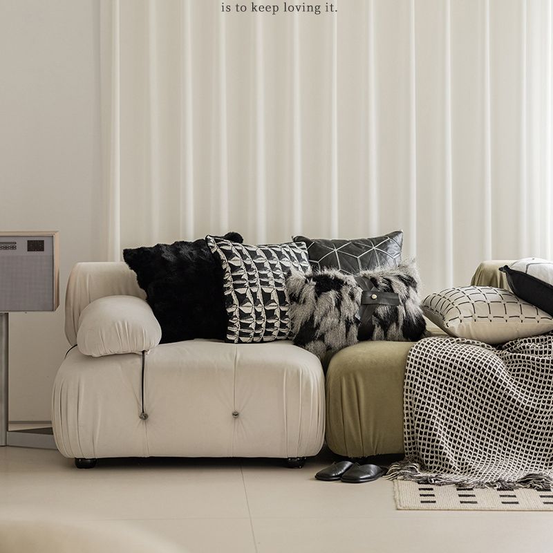 Vỏ Gối Tựa Lưng Trắng Đen Phong Cách Bắc Âu Tối Giản