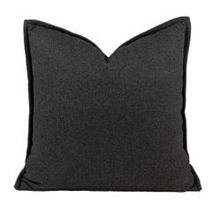 Vỏ Gối Tựa Lưng Sofa Cao Cấp Họa Tiết Nhung Xám Cafe