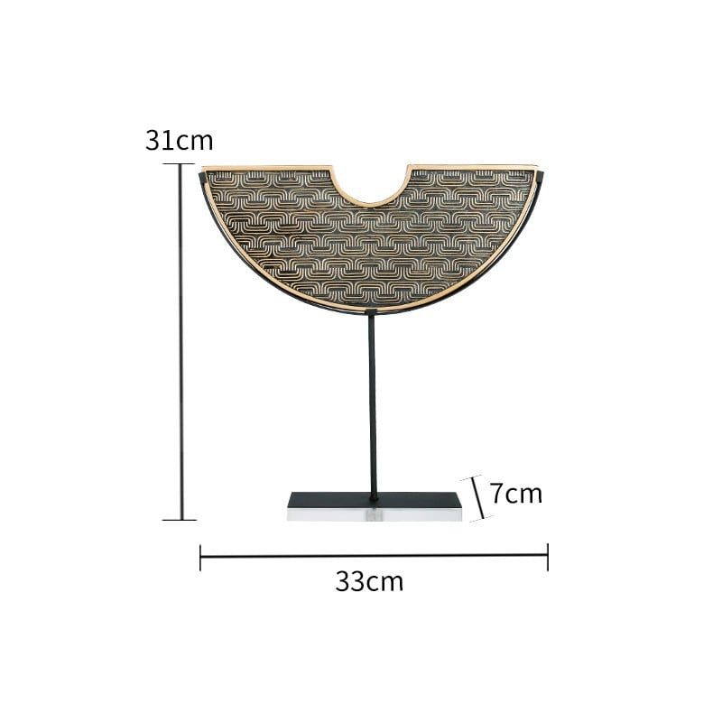 Đồ Trang Trí Để Bàn Tủ Console Hình Đồng Tiền Bán Nguyệt