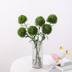Hoa Giả Decor Cắm Bình Hoa Cẩm Chướng Xanh