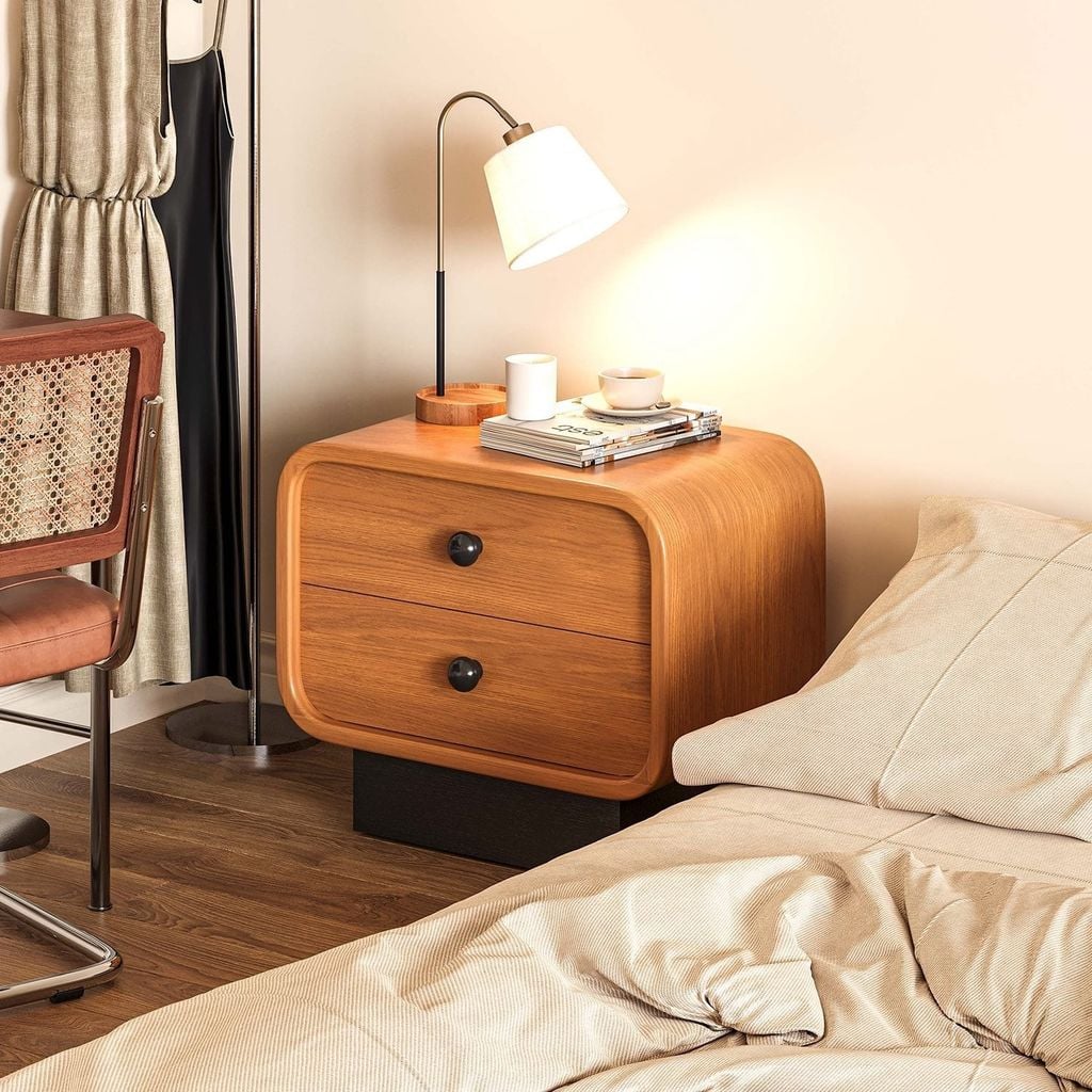 Tủ Đầu Giường Gỗ Phong Cách Mộc Nhật Bản