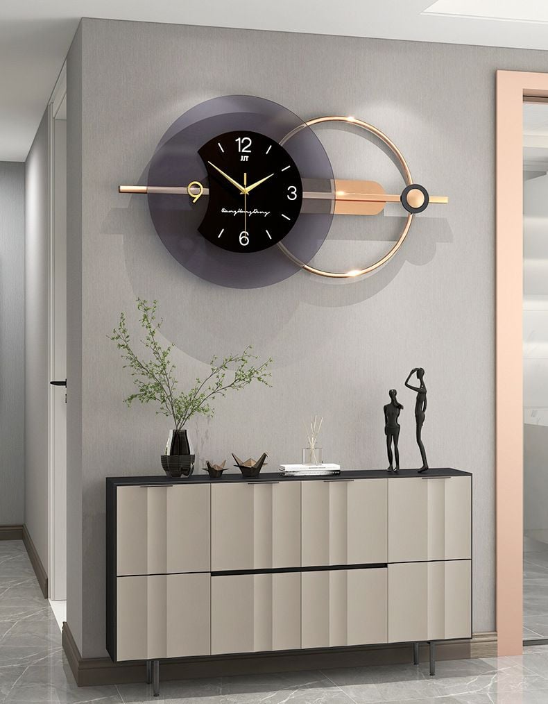 Đồng Hồ Treo Tường Cao Cấp Acrylic 2 Hình Tròn