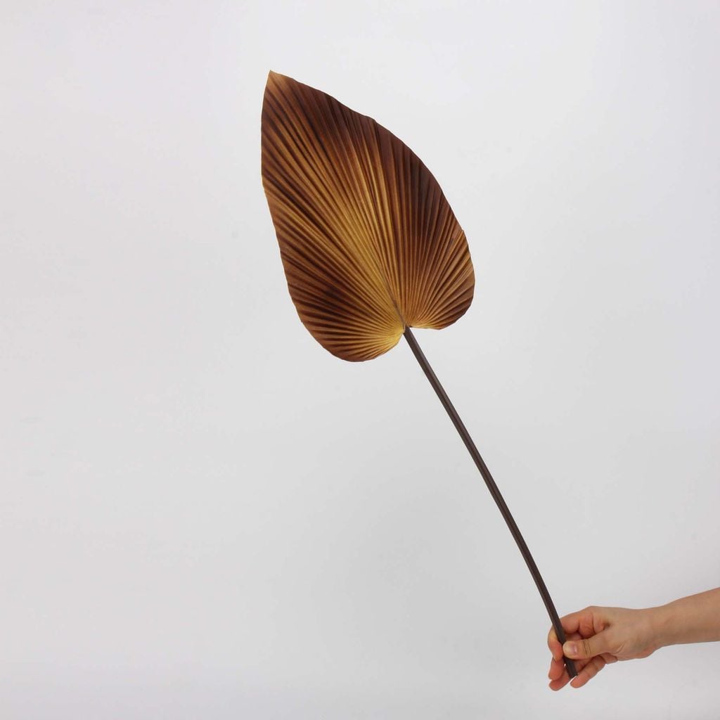 Cành Lá Chuối PU Quạt Nhọn Decor Bình Hoa