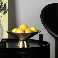 Khay Dĩa Thủy Tinh Tròn Trang Trí Bàn Tiệc