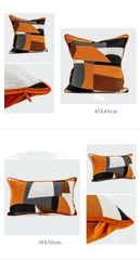 Vỏ Gối Tựa Lưng Sofa Âu Mỹ Dệt Sợi Colorful