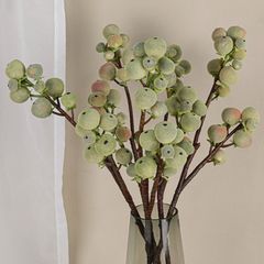 Cành Cây Quả Mọng Phủ Nhung Decor Không Gian Hiện Đại