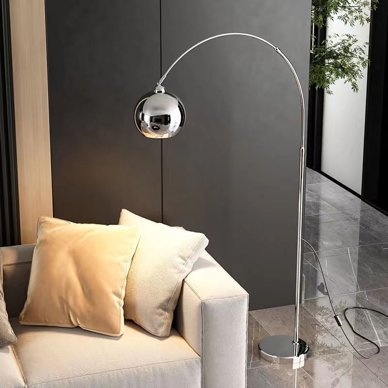 Đèn Sàn Cây Đứng Trang Trí Phòng Khách Hình Vòng Cung