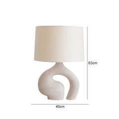 Đèn Bàn Đọc Sách Để Đầu Giường Kiểu Dáng Gợn Sóng Wabi Sabi