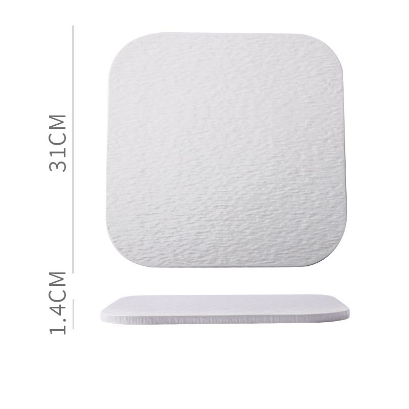 Dĩa Gốm Phẳng Trang Trí Bàn Ăn Tráng Miệng