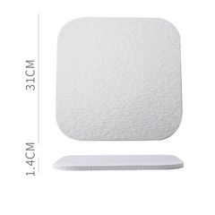 Dĩa Gốm Phẳng Trang Trí Bàn Ăn Tráng Miệng