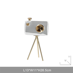 Tượng Trang Trí Máy Ảnh Camera Pha Lê Decor Tủ Kệ Nội Thất