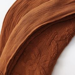 Chăn Len Dệt Kim Dập Sợi Hoa Văn Tròn