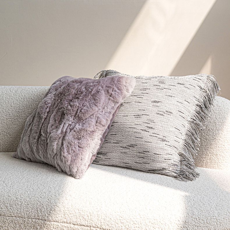 Vỏ Gối Tựa Lưng Sofa Cao Cấp Tông Nâu Tím Sang Trọng