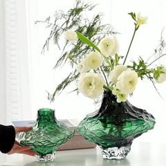 Bình Hoa Thủy Tinh Tạo Dáng Hiện Đại Hình Tổ Ong