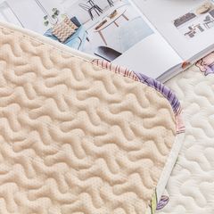Thảm Trải Sàn Cotton Phong Cách Nhật Bản - Hoa xanh