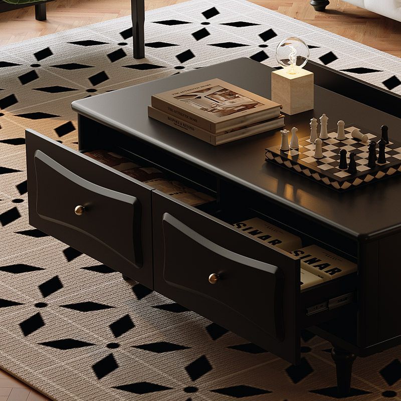 Bàn Trà Kiểu Tủ 4 Ngăn Kéo Phong Cách Bán Cổ Điển