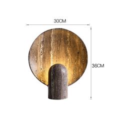 Đèn Bàn Đầu Giường Hình Mặt Trời Phong Cách Wabi Sabi