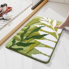 Thảm Lau Chân Nhà Tắm Siêu Thấm Hình Chiếc Lá