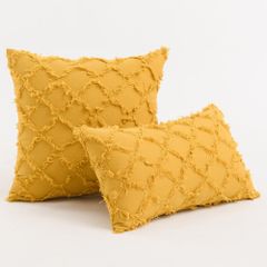 Gối Tựa Lưng Gối Sofa Đính Tua Rua Dệt Hoa Nổi Sang Trọng