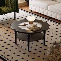 Bàn Trà Tròn Phong Cách Retro Kiểu Pháp