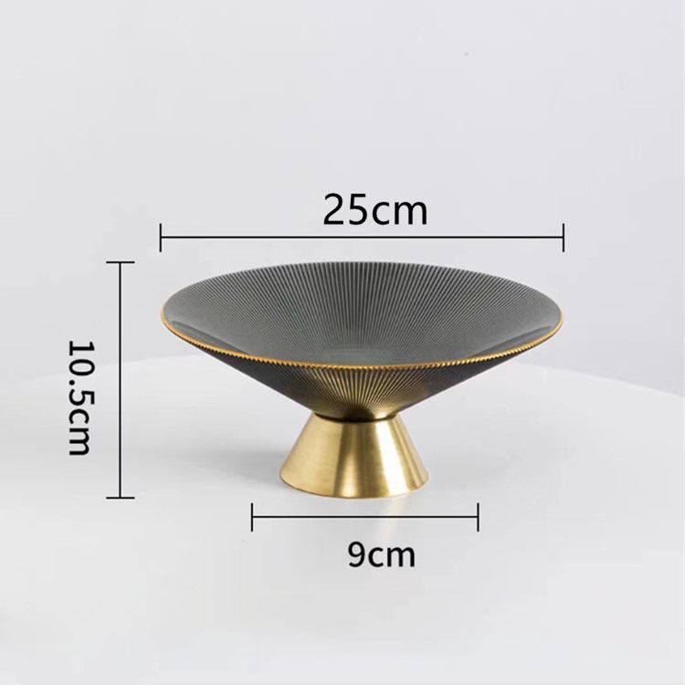 Khay Dĩa Thủy Tinh Tròn Trang Trí Bàn Tiệc