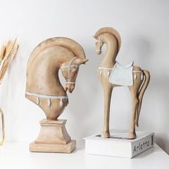 Ngựa Gỗ Decor Phong Cách Retro Châu Âu