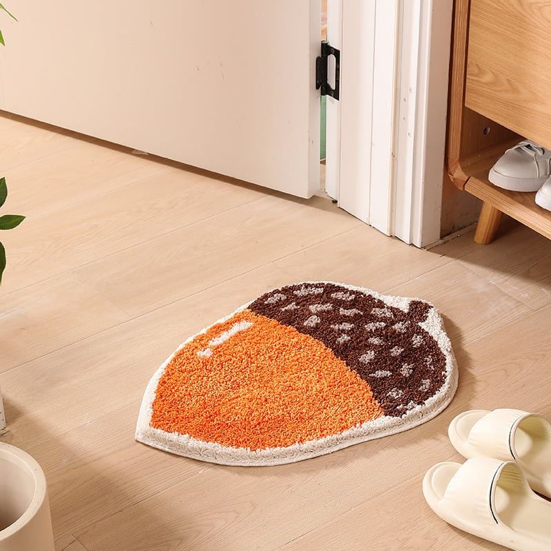 Thảm Lau Chân Dệt Lông Siêu Thấm Decor Các Vị Trí Trong Nhà Quả Thông