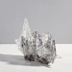 Tượng Khối Thạch Decor Màu Thạch Tím Hình Dãy Núi Sang Trọng