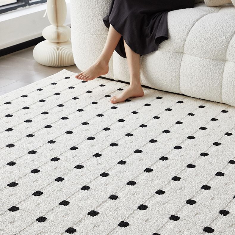 Thảm Trải Sàn Chống Thấm Phong Cách Tối Giản Indochine Chấm Ô Vuông