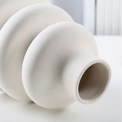 Bình Gốm Hình Bầu Gợn Sóng 3 Tầng