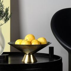 Khay Dĩa Thủy Tinh Tròn Trang Trí Bàn Tiệc