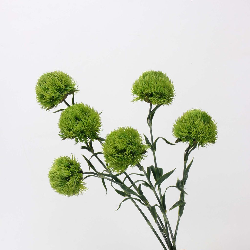 Hoa Giả Decor Cắm Bình Hoa Cẩm Chướng Xanh