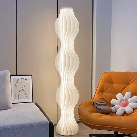 Đèn Sàn Đứng Chao Đèn Gợn Sóng Xếp Ply Gợn Sóng Hiện Đại